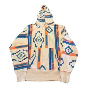 Champion Reverse Weave Southwestern Aztec Allover Print Hoodie Large